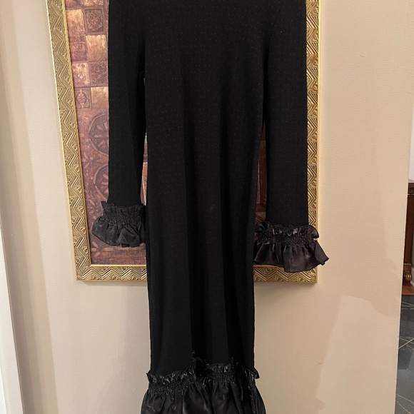 COPY - Beautiful Black Knit  maxi Dress - Picture 1 of 6